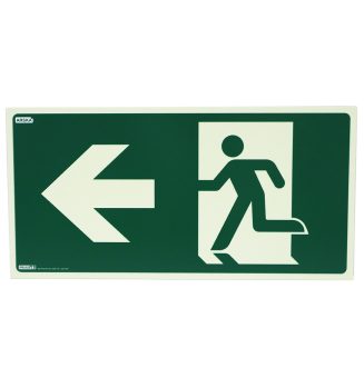 JÄLKIVALAISEVA POISTUMISTIEOPAS, NUOLI VASEN