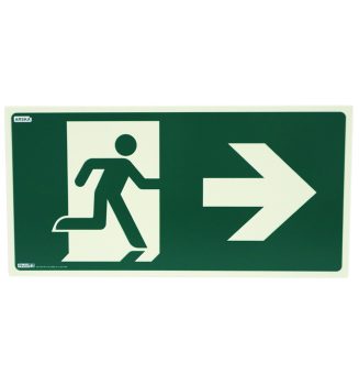 JÄLKIVALAISEVA POISTUMISTIEOPAS, NUOLI OIKEA